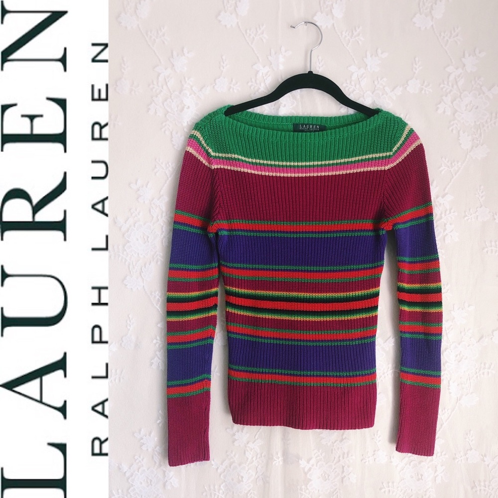 LAUREN Ralph Lauren Multicolor Striped Sweater